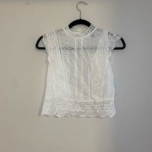 Lace crop top